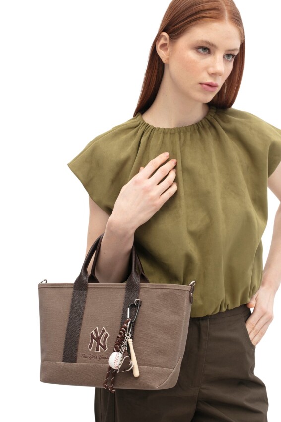 New York Yankees Kahverengi Kadın Omuz Çantası - 1