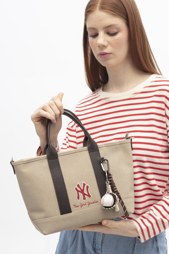 New York Yankees Kahverengi-Kırmızı Kadın Omuz Çantası - 1