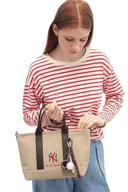  New York Yankees Kahverengi-Kırmızı Kadın Omuz Çantası - New York Yankees (1)