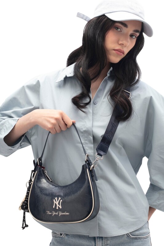 New York Yankees Lacivert Kadın Omuz Çantası - New York Yankees