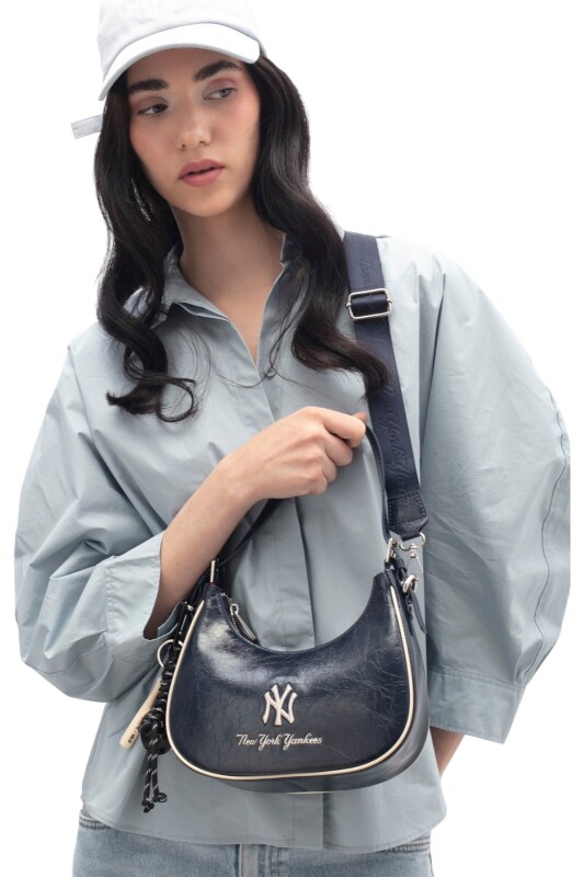 New York Yankees Lacivert Kadın Omuz Çantası - 2