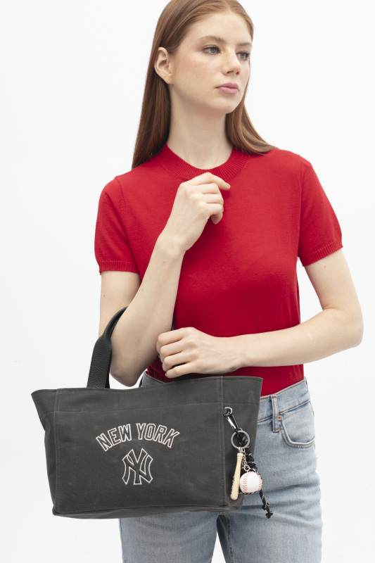  New York Yankees Siyah Kadın El Çantası - 1