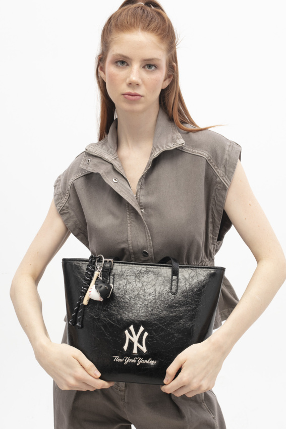  New York Yankees Siyah Kadın El Çantası - 1