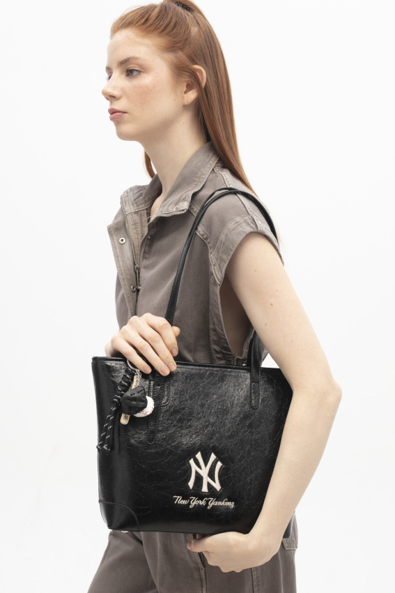  New York Yankees Siyah Kadın El Çantası - 2