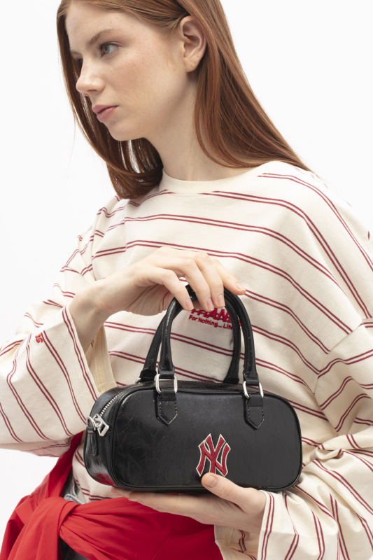  New York Yankees Siyah Kadın El Çantası - 1