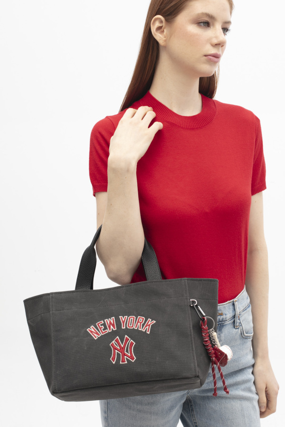  New York Yankees Siyah Kadın El Çantası - 2