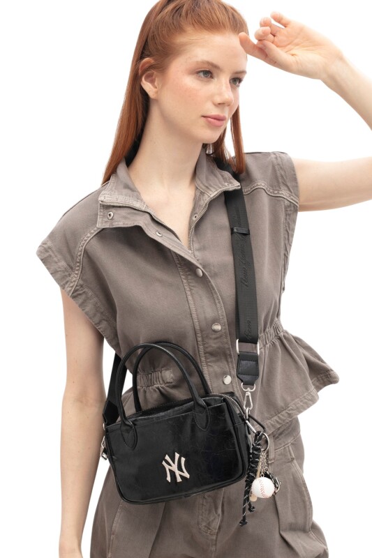 New York Yankees Siyah Kadın El Çantası - 1