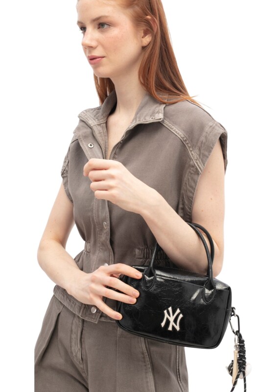 New York Yankees Siyah Kadın El Çantası - 2
