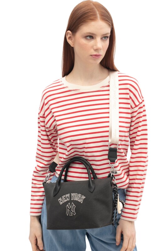 New York Yankees Siyah Kadın El Çantası - 2