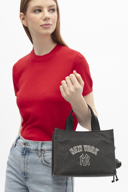  New York Yankees Siyah Kadın El Çantası - 1