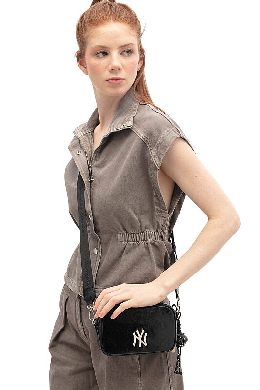  New York Yankees Siyah Kadın Omuz Çantası - New York Yankees (1)