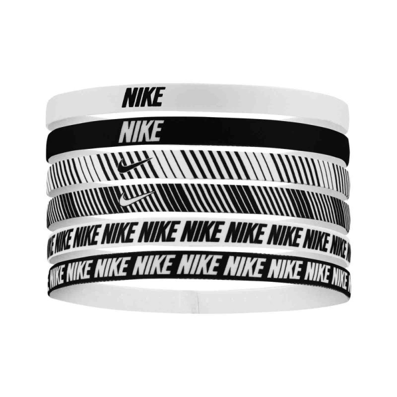 Nike Flex Classic Headbands 6PK Printed Beyaz Unisex Saç Bandı - Nike
