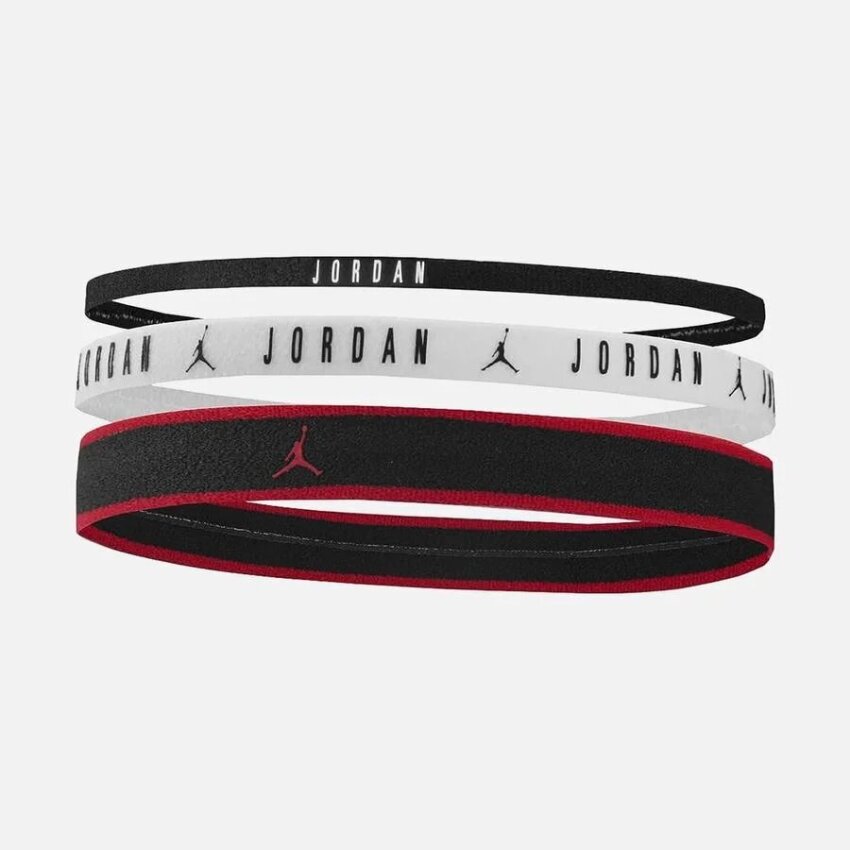 Nike JORDAN ELASTIC MIXED WIDTH 3 PK SİYAH Unisex Saç Bandı - 1