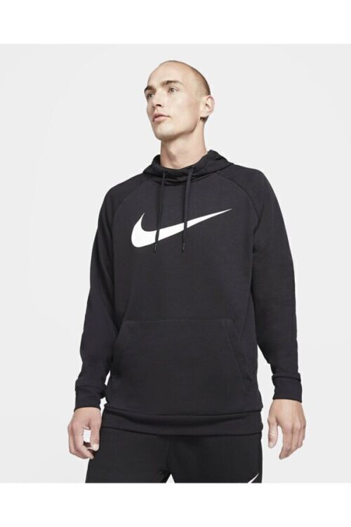 Nike M NK DF HDIE PO SWSH SİYAH Erkek Sweatshirt - 1