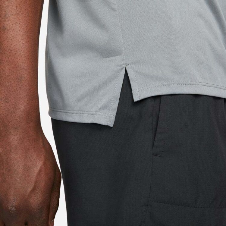 Nike M NK DF RISE 365 SS Açık Gri Erkek Tshirt - 4