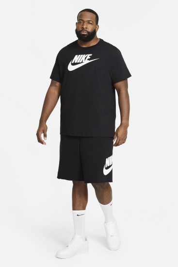 Nike M NSW TEE ICON FUTURA Siyah-Beyaz Erkek Tshirt AR5004-010 - 1