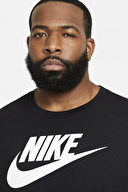 Nike M NSW TEE ICON FUTURA Siyah-Beyaz Erkek Tshirt AR5004-010 - 3