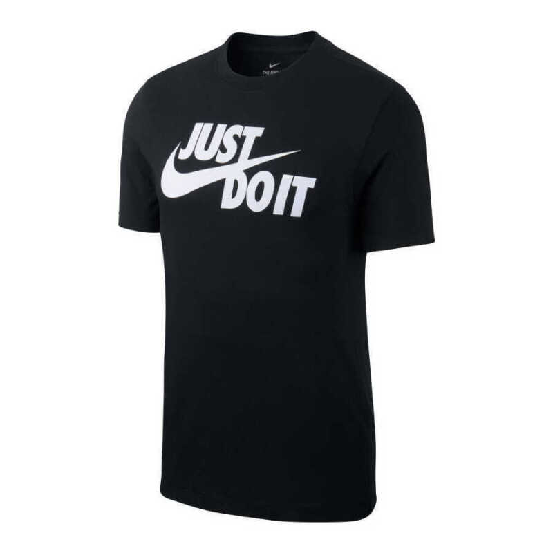 Nike M NSW TEE JUST DO IT SWOOSH Siyah-Gri-Gümüş Erkek Tshirt AR5006-011 - 3