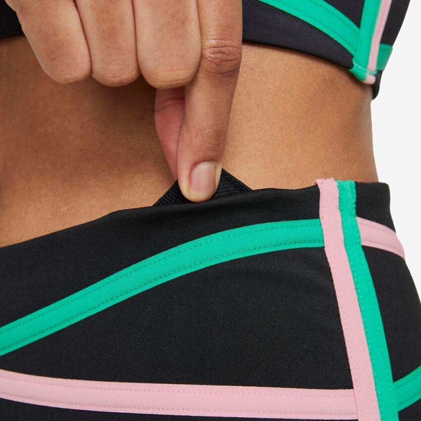 Nike Nike Dri-FIT One Mid-Rise 7/8 Taped Leggings Siyah-Beyaz Kadın Tayt DD4690-010 - 4