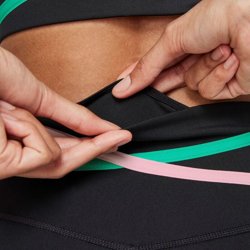 Nike Nike Dri-FIT One Mid-Rise 7/8 Taped Leggings Siyah-Beyaz Kadın Tayt DD4690-010 - 5