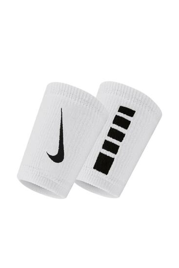 Nike NIKE ELITE DOUBLEWIDE WRISTBANDS 2 PK BEYAZ Unisex Bileklik - 1