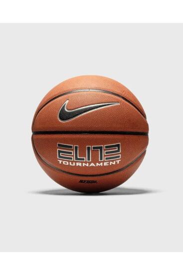 Nike NIKE ELITE TOURNAMENT 8P DEFLATED AMBER/BLACK/METALLIC SILVE Turuncu Unisex Basketbol Topu - 1