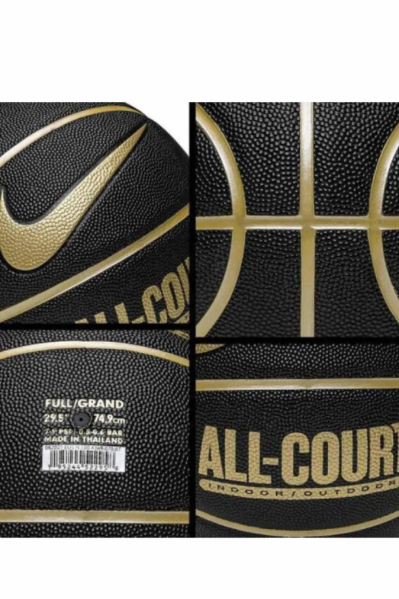 Nike Everyday All Court 8P Deflated Siyah Unisex Basketbol Topu - 3