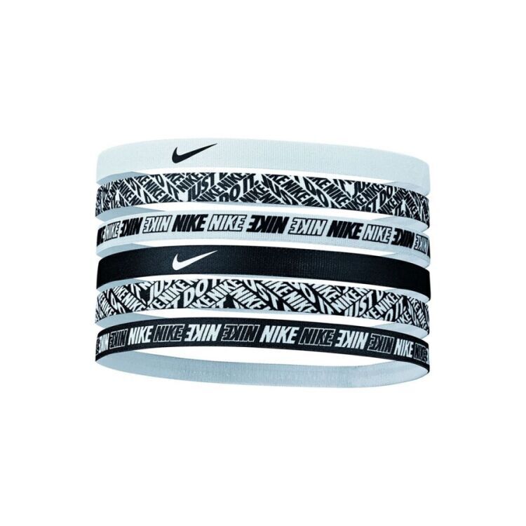 Nike NIKE HEADBANDS 6 PK PRINTED Beyaz-Siyah Unisex Saç Bandı - Nike