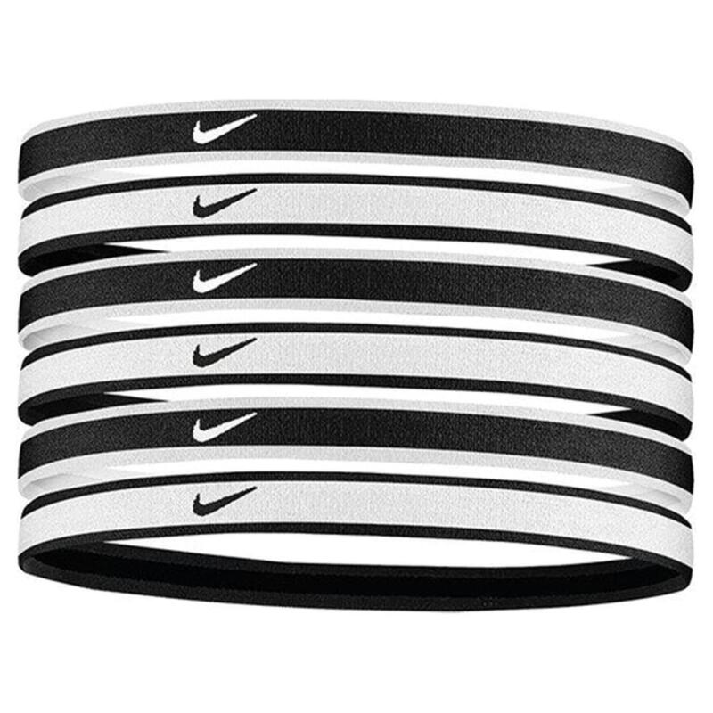Nike NIKE SWOOSH SPORT HEADBANDS 6 PK Beyaz-Siyah Kadın Saç Bandı - Nike