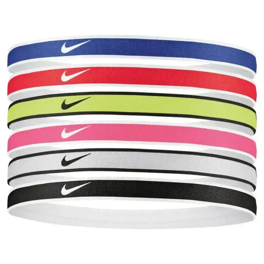 Nike NIKE SWOOSH SPORT HEADBANDS 6 PK Renkli Unisex Saç Bandı N.100.2021.655.OS - 1