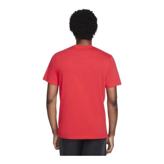 Nike Sportswear Icon Just Do It HBR Short-Sleeve KIRMIZI Erkek Tshirt - 3