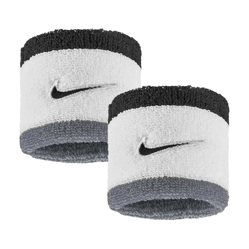 Nike Swoosh Classic Wristbands 2PK Beyaz Unisex Bileklik - 1