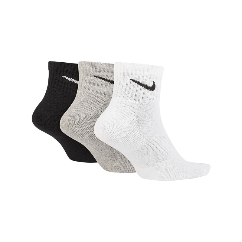 Nike U NK EVERYDAY CUSH ANKLE 3PR Siyah-Beyaz Erkek Çorap SX7667-964 - 2