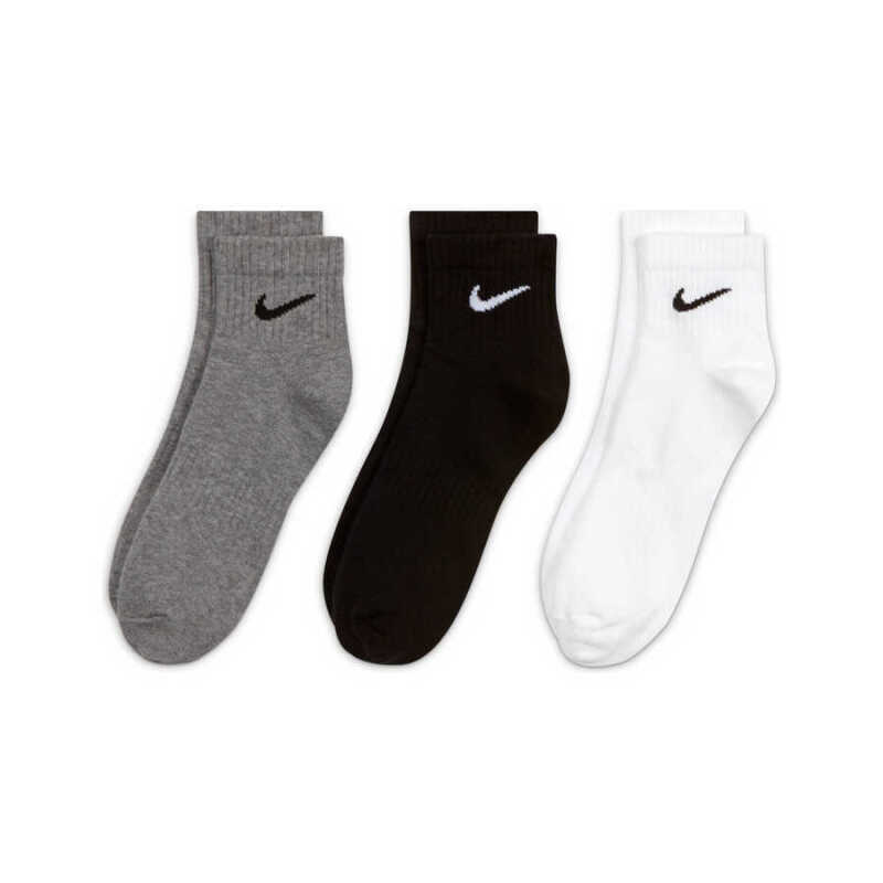 Nike U NK EVERYDAY LTWT ANKLE 3PR Siyah-Beyaz Erkek Çorap SX7677-964 - 2