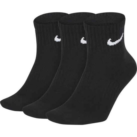 Nike U NK EVERYDAY LTWT ANKLE 3PR SİYAH Erkek Çorap - 1