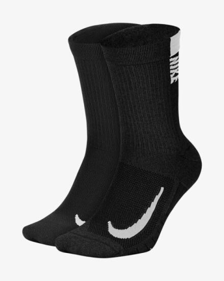 Nike U NK MLTPLIER CRW 2PR Siyah-Beyaz Erkek Çorap - 1
