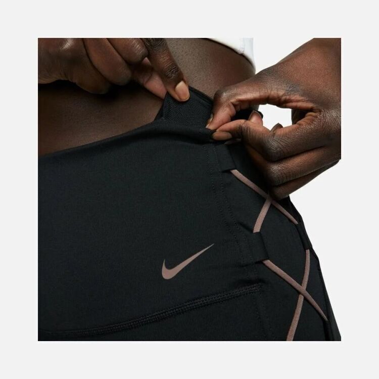 Nike W NK ONE DF HR 7/8 TIGHT NVLTY SİYAH Kadın Tayt - 5