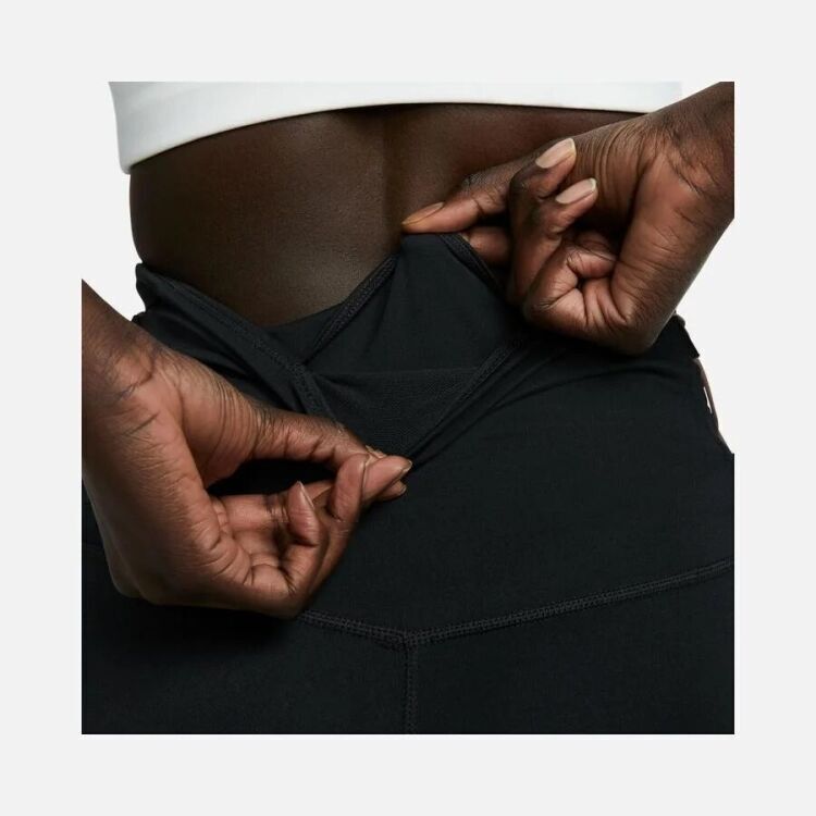 Nike W NK ONE DF HR 7/8 TIGHT NVLTY SİYAH Kadın Tayt - 6