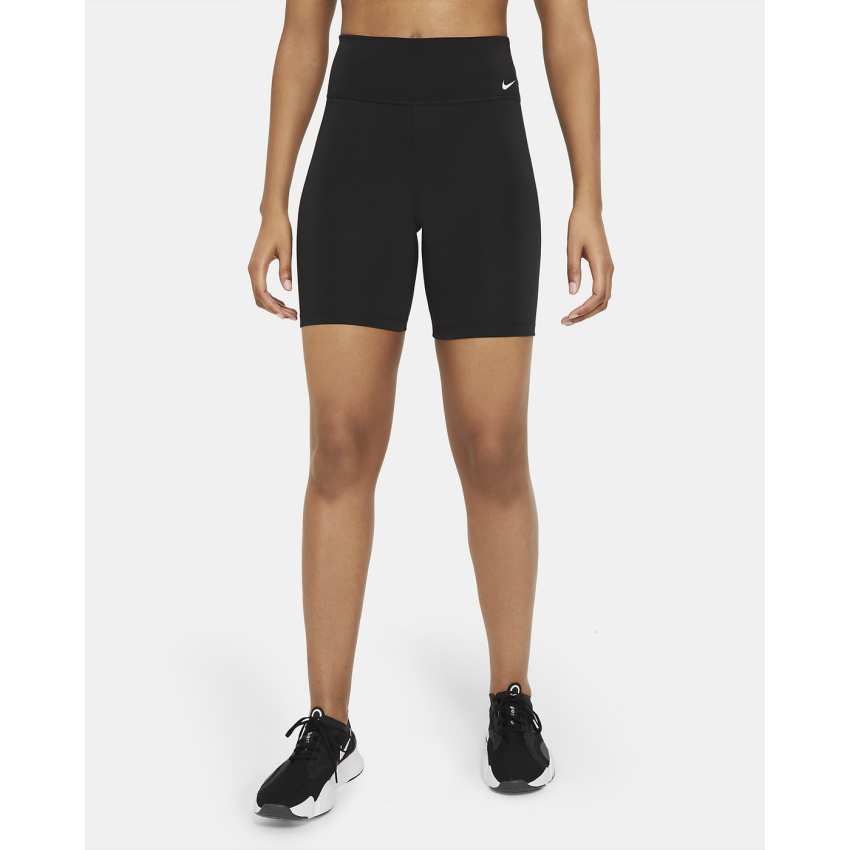 Nike W NK ONE DF MR 7IN SHRT Siyah-Beyaz Kadın Şort DD0243-010 - 1