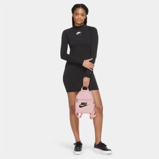 Nike W NSW FUTURA 365 MINI BKPK Pembe-Siyah Kadın Sırt Çantası - 7