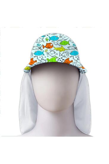 SlipStop Ohri Sun Hat Mavi Çocuk Şapka - 1