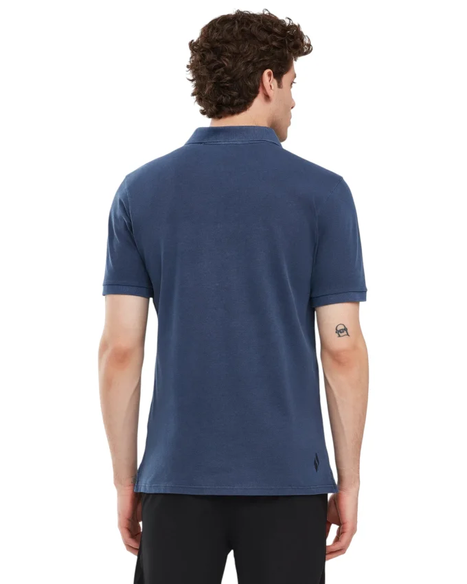 Skechers Organic Coll. M Short Sleeve Polo Shirt LACİVERT Erkek Polo Tshirt - 3