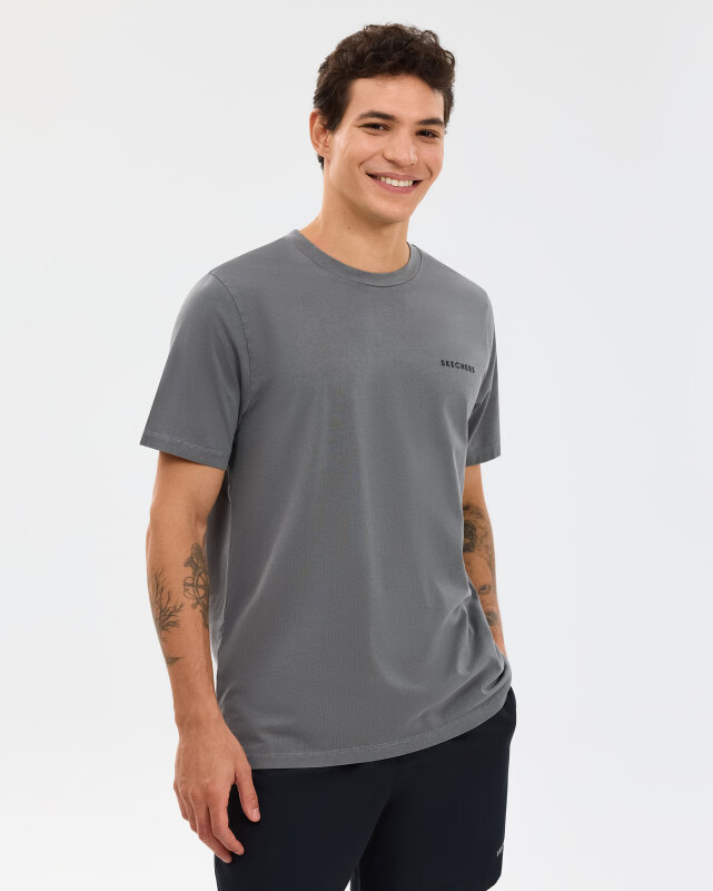 Skechers Organic Coll. M Short Sleeve Antrasit Erkek Tshirt - 4