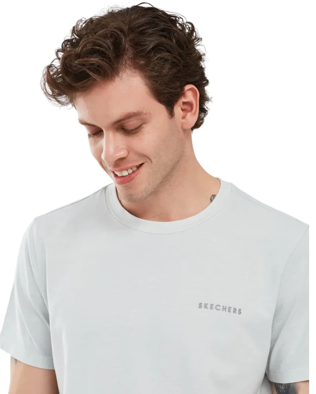 Skechers Organic Coll. M Short Sleeve T-Shirt Gri Erkek Tshirt - 4