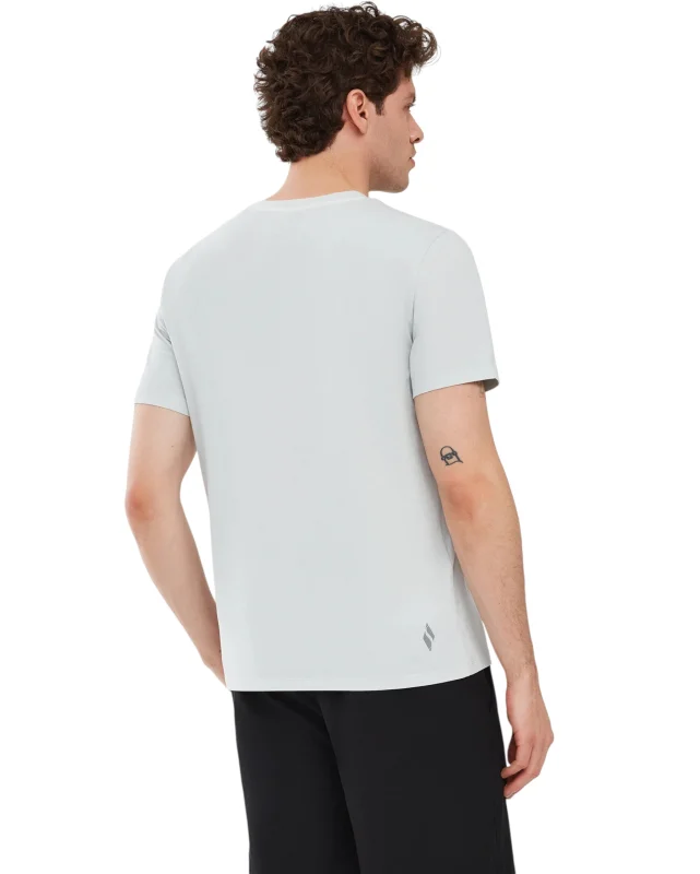 Skechers Organic Coll. M Short Sleeve T-Shirt Gri Erkek Tshirt - 3