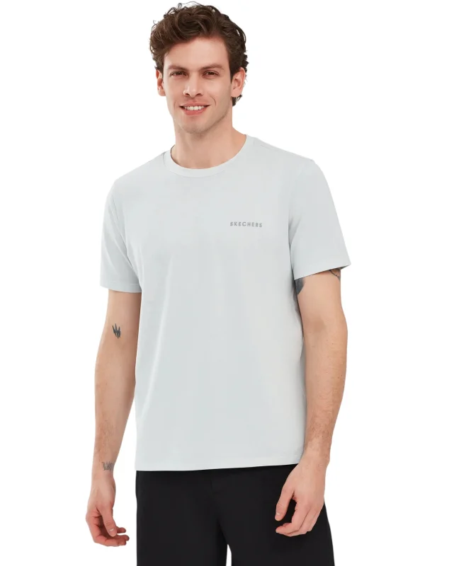 Skechers Organic Coll. M Short Sleeve T-Shirt Gri Erkek Tshirt 