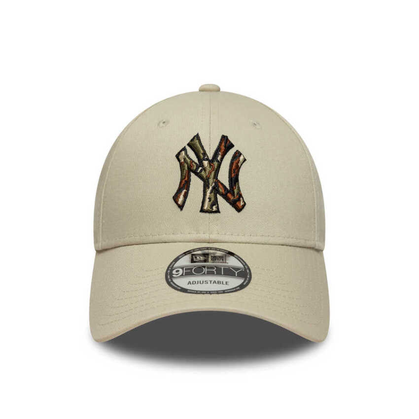 New Era Outline Camo 9Forty Neyvan Bej Unisex Şapka - 2