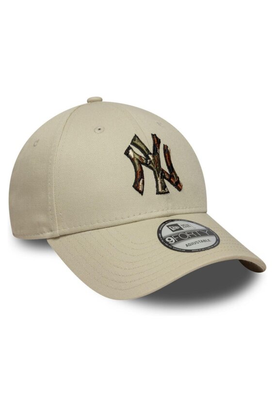 New Era Outline Camo 9Forty Neyvan Bej Unisex Şapka - 3