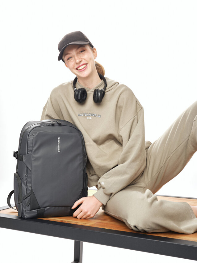 Pierre Cardin Gri Unisex Sırt Çantası - 7