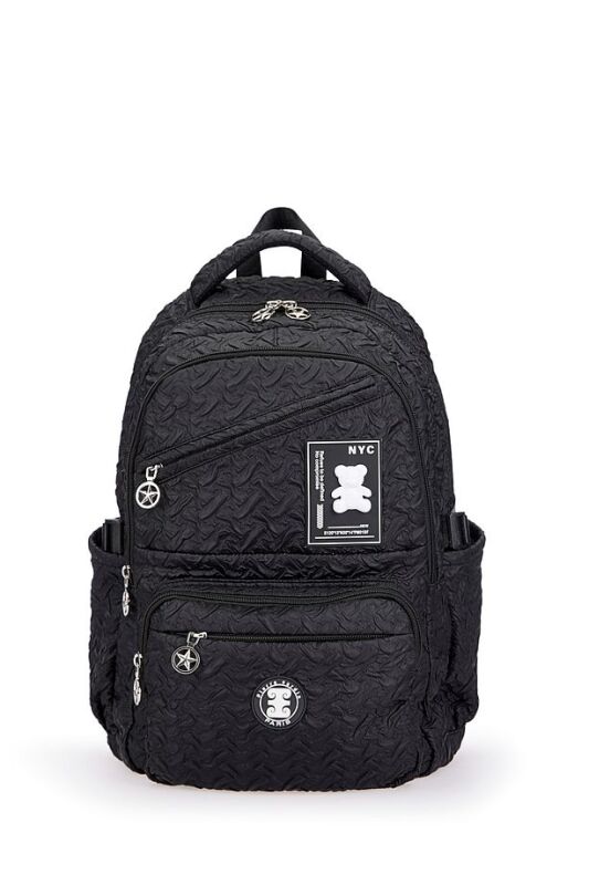 Pierre Cardin Siyah Unisex Sırt Çantası - 5